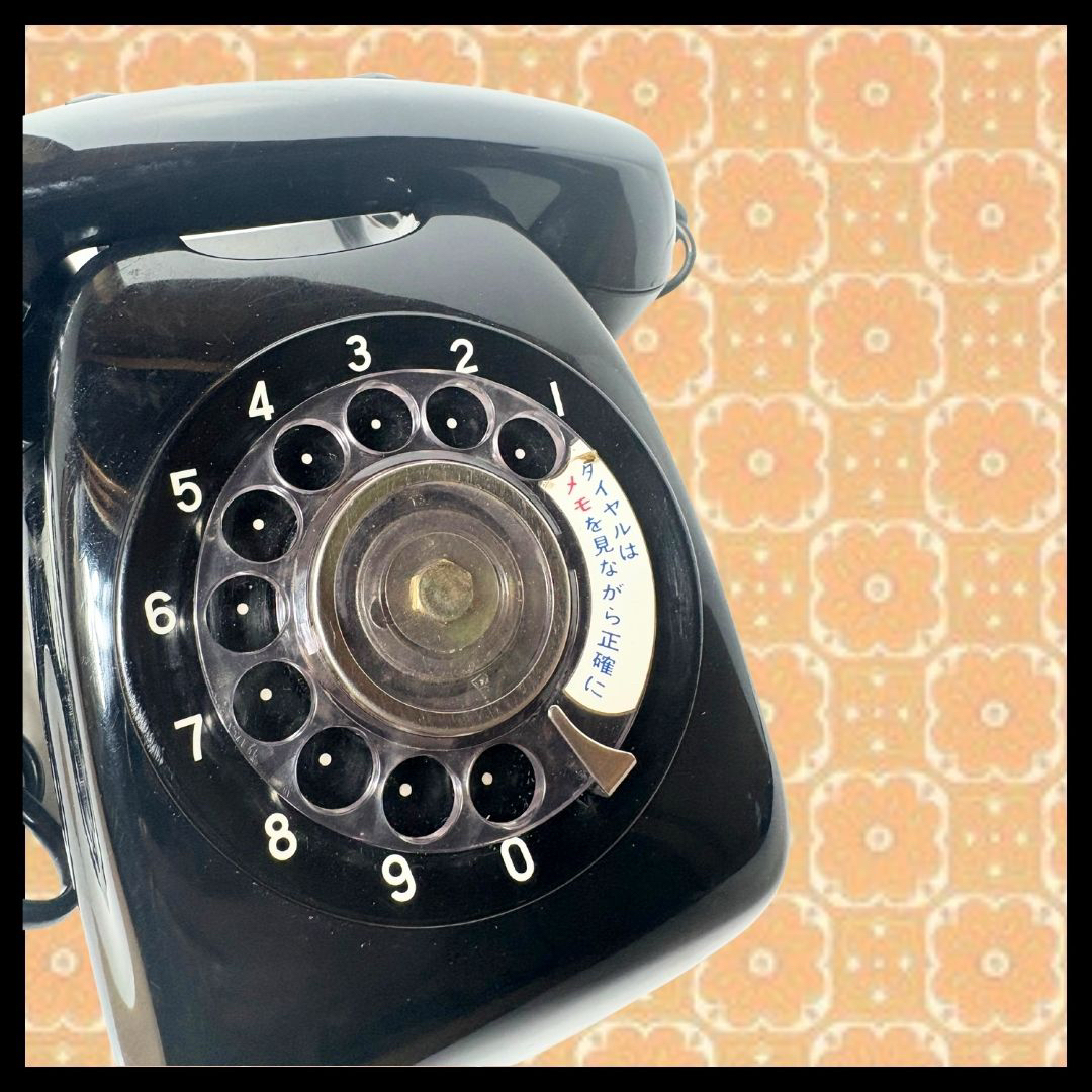 60s 昭和レトロ Japan 黒電話 ダイヤル式電話機 6台まとめ売り セット