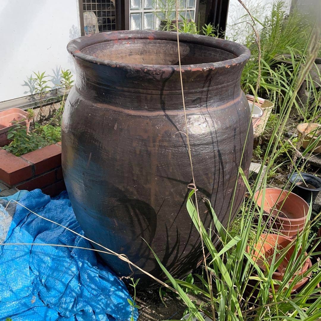 大型 水かめ 壺 かめ 陶器 陶芸 ガーデニングオブジェ