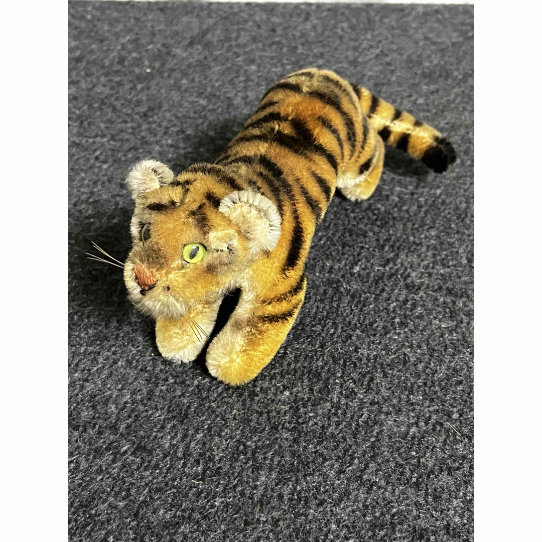 虎 シュタイフ きれいなバター色 ヴィンテージ 草原のアニマル 仔虎