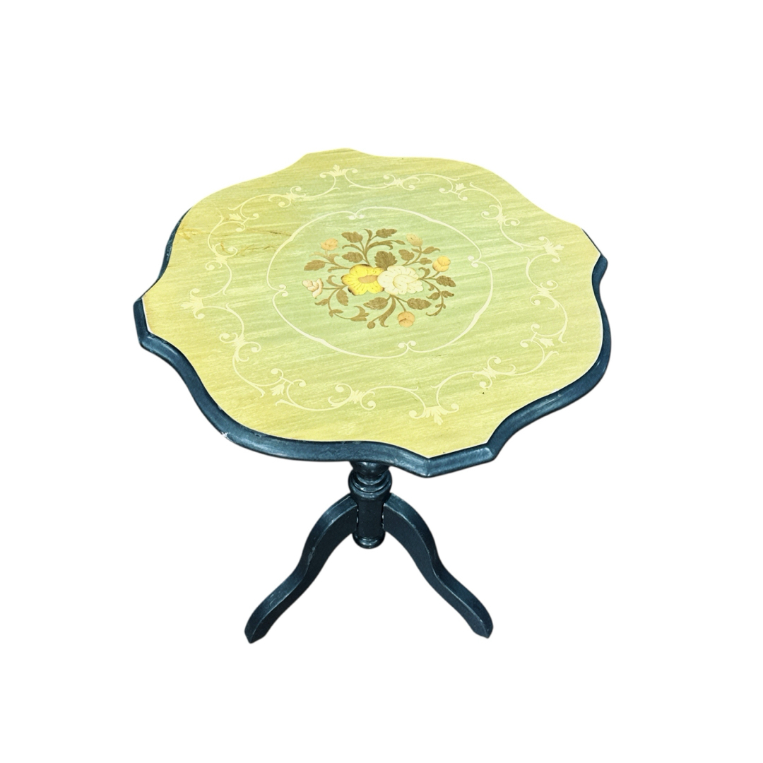 イタリア製 象嵌 コーヒーテーブル サイドテーブル アンティーク