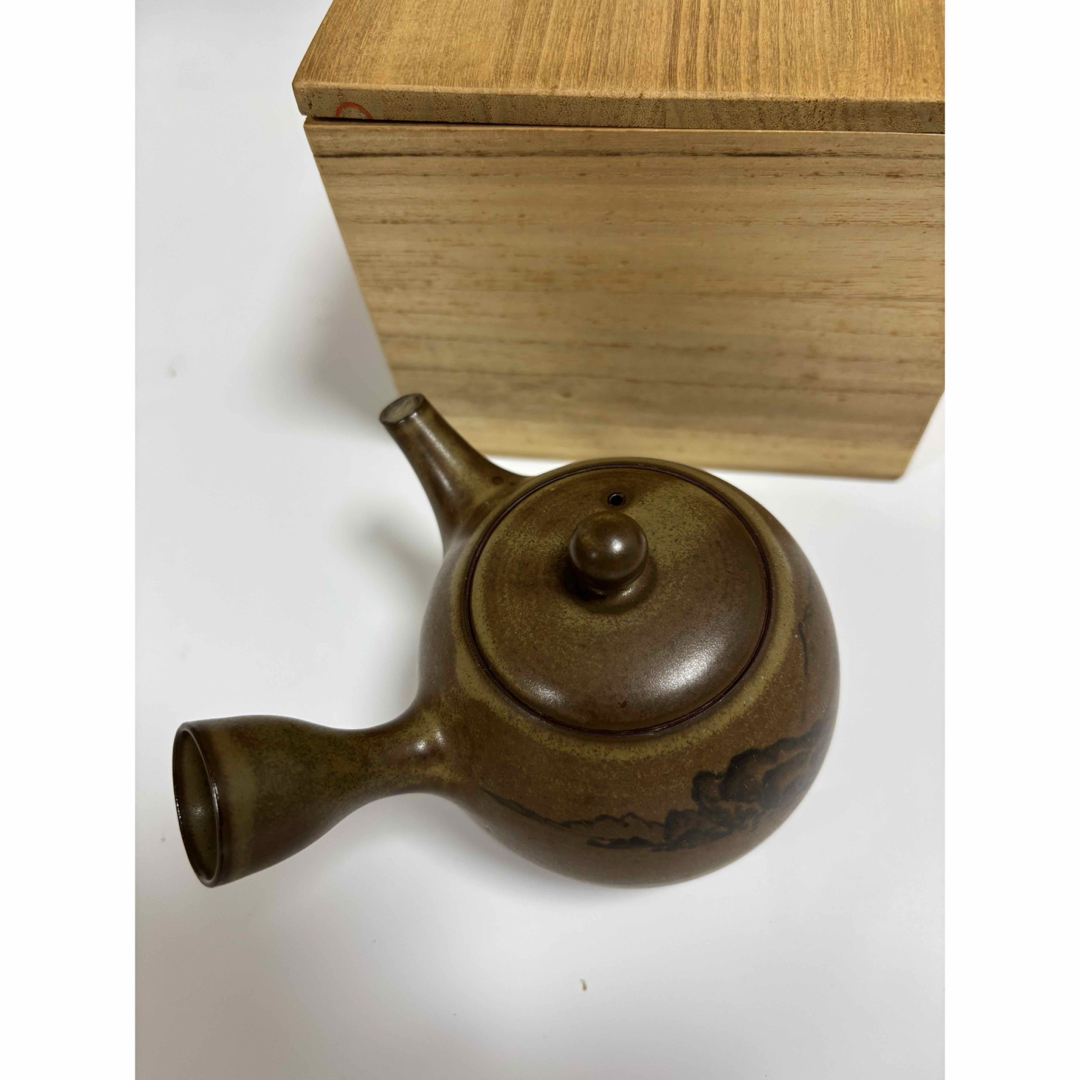 佐渡 無名異焼き 茶器セット湯呑み茶碗 5客 急須 1個 3代目伊藤