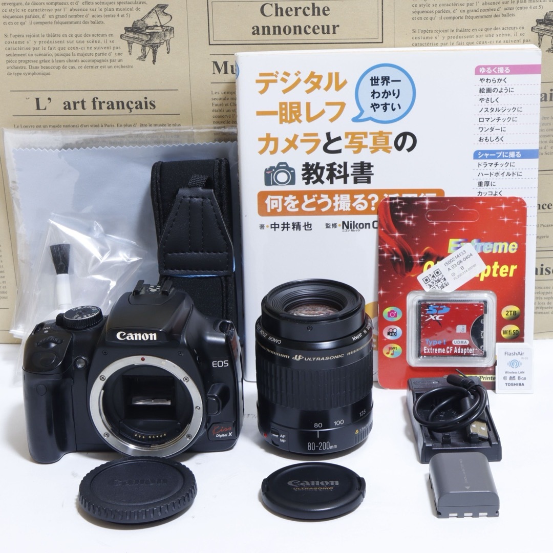 ☆スマホに送れる一眼レフ☆本格入門機!⭐︎ キャノン EOS 30DISセット