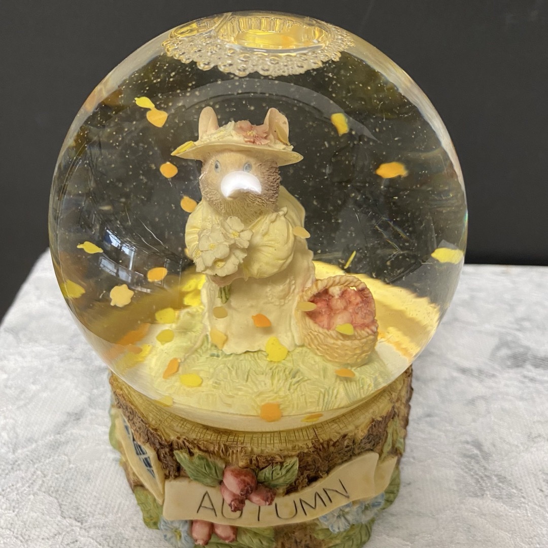 1989 エネスコ ブランブリーヘッジ スノードーム スノーグローブ オータム