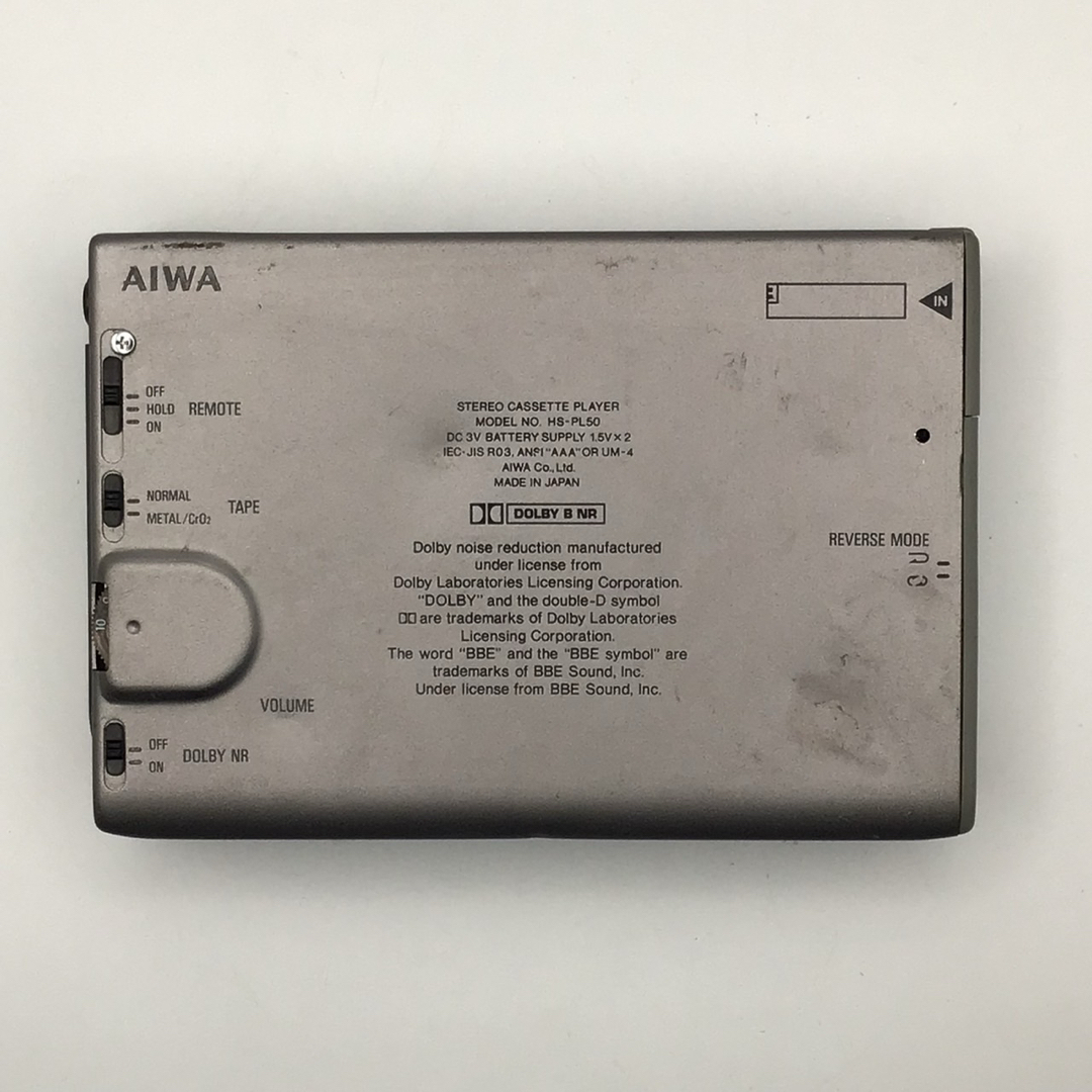 AIWA HS-PL50 シルバー アイワ カセットプレーヤー カセットボーイ
