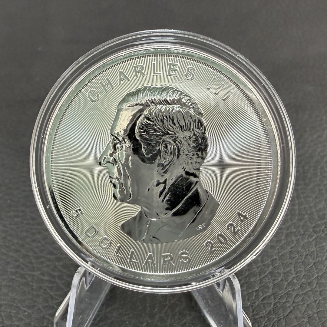 メイプルリーフ 銀貨 カラー マンダラビー 曼荼羅狼蜂 1オンス 1oz