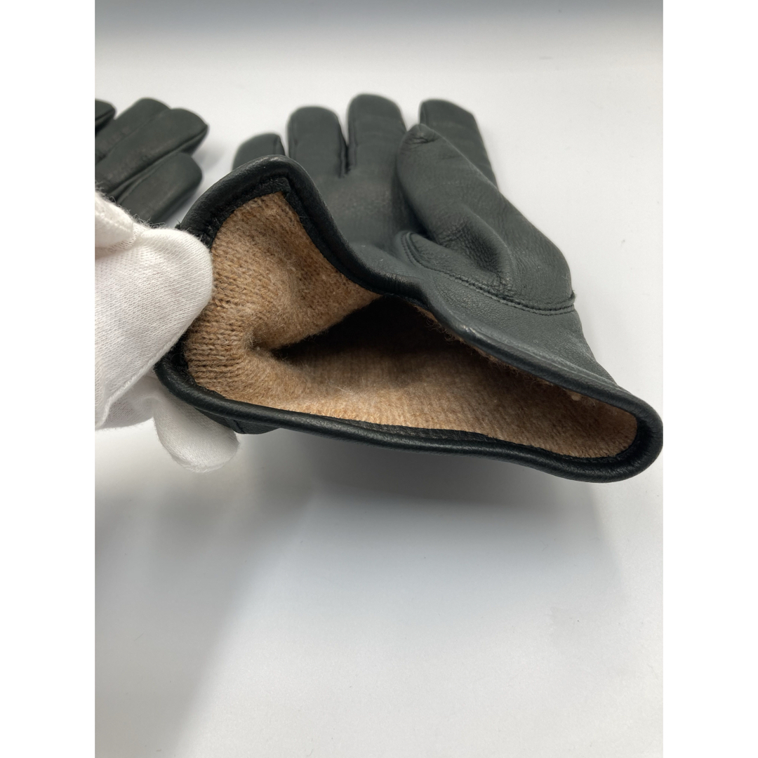 Chloé クロエ レザーグローブ 本革 手袋 ダークグレー 上品 高級感