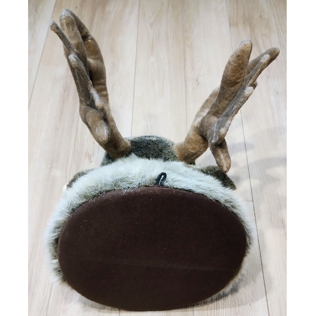 フェイクファー、フェルト製 ヘラジカの頭部壁掛け装飾