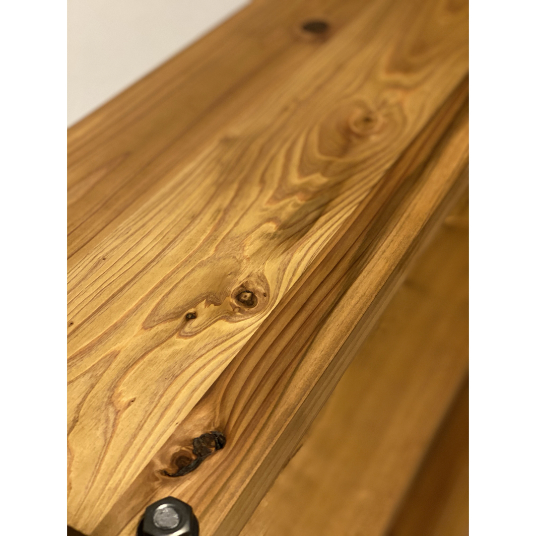 幅80cm☆ワイヤークロス 木製ラック☆食器棚☆木製シェルフ☆アイアン