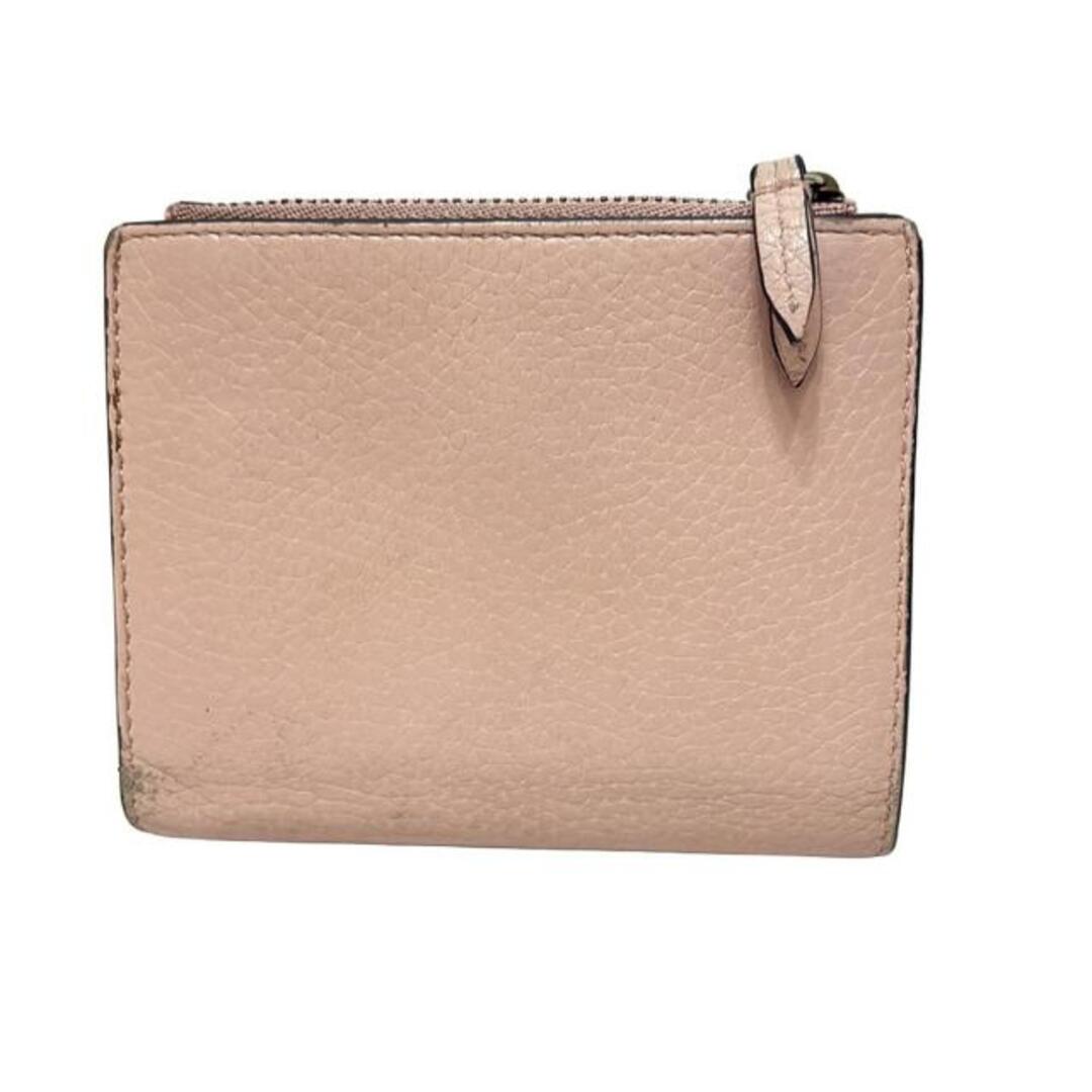 GUCCI(グッチ) 2つ折り財布 アニマリエ ビー 498094 ピンクベージュ