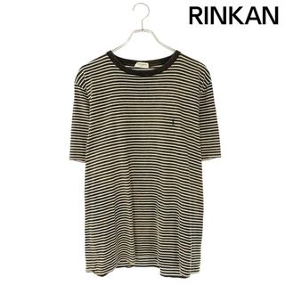SAINT LAURENT（ボーダー ・ Tシャツ/カットソー(半袖/袖なし)）の