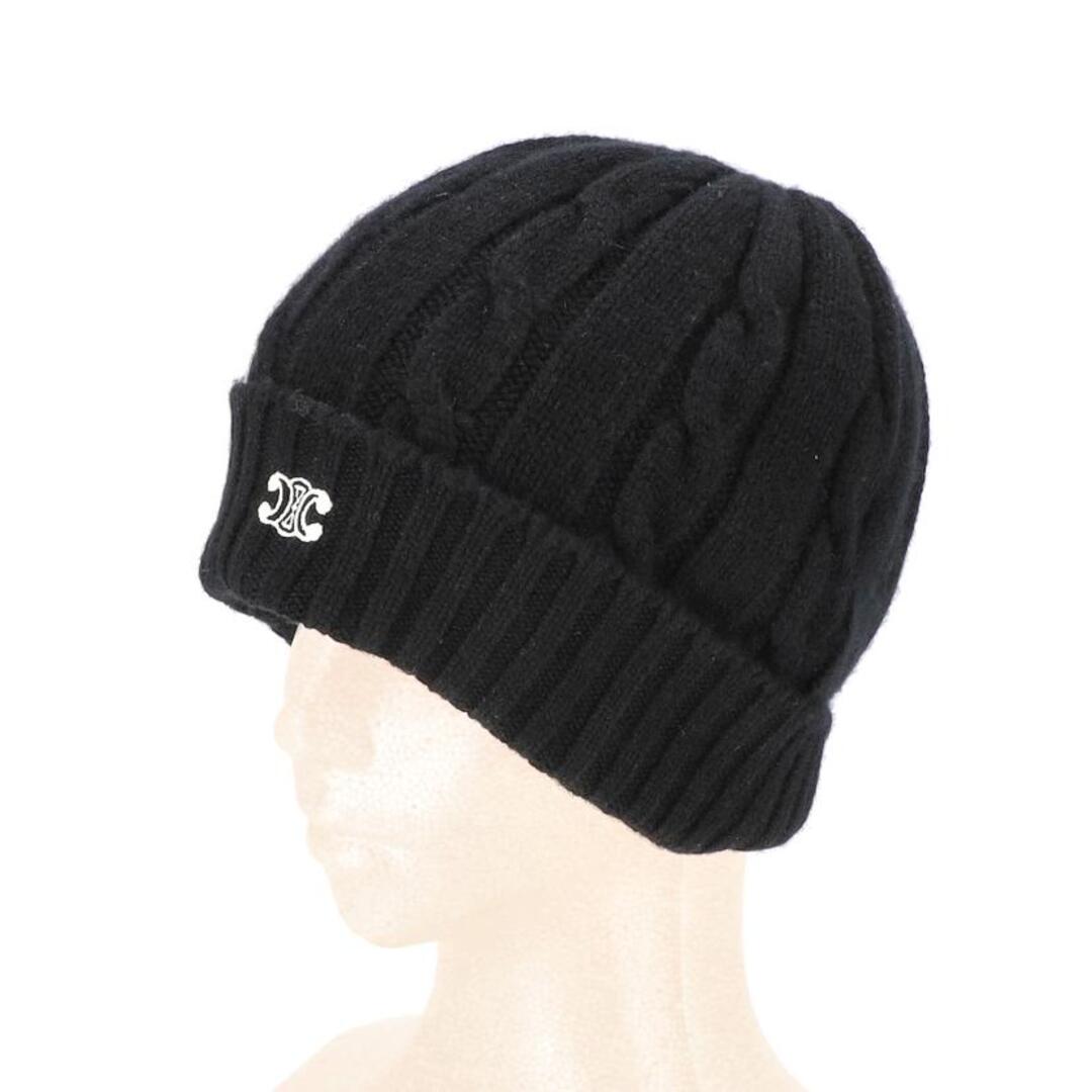 CELINE - CELINE セリーヌ/トリオンフ/刺繍カシミアニットキャップ