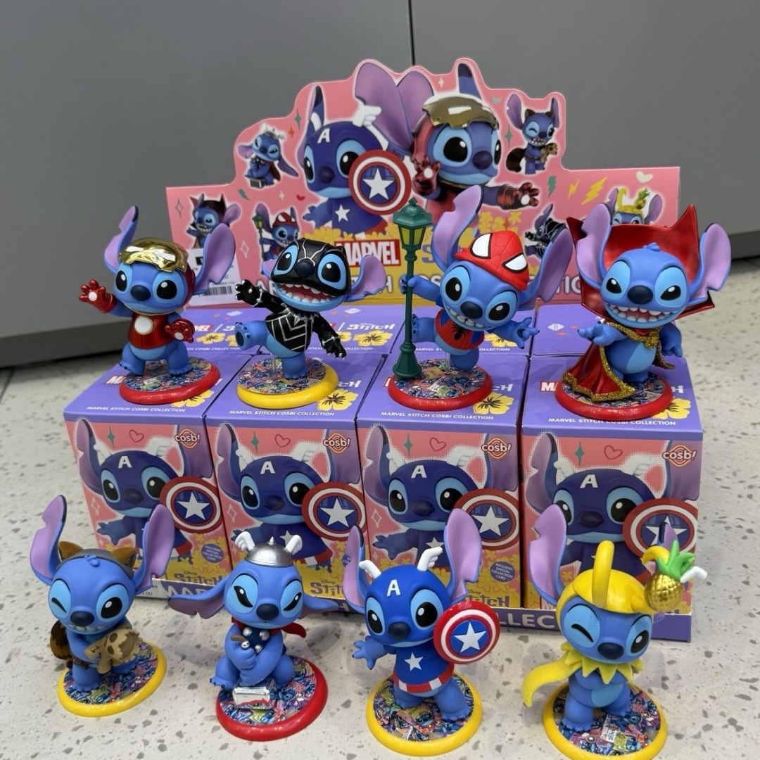 STITCH - 海外限定品 マーベル × スティッチ 8種セット フィギュア の