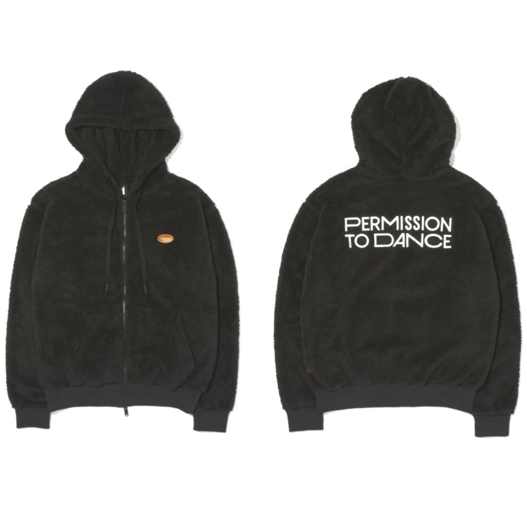 BTS PERMISSION TO DANCE ボア パーカー フーディー XL