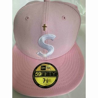 レア supreme sロゴ キャップ ピンク Supreme（キャップ ・ ピンク