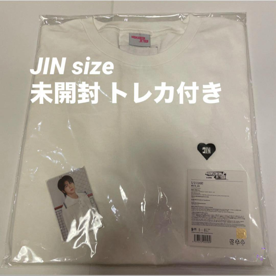 RUNSEOKJIN in JAPAN Tシャツ 白 ジンサイズ トレカ 未開封