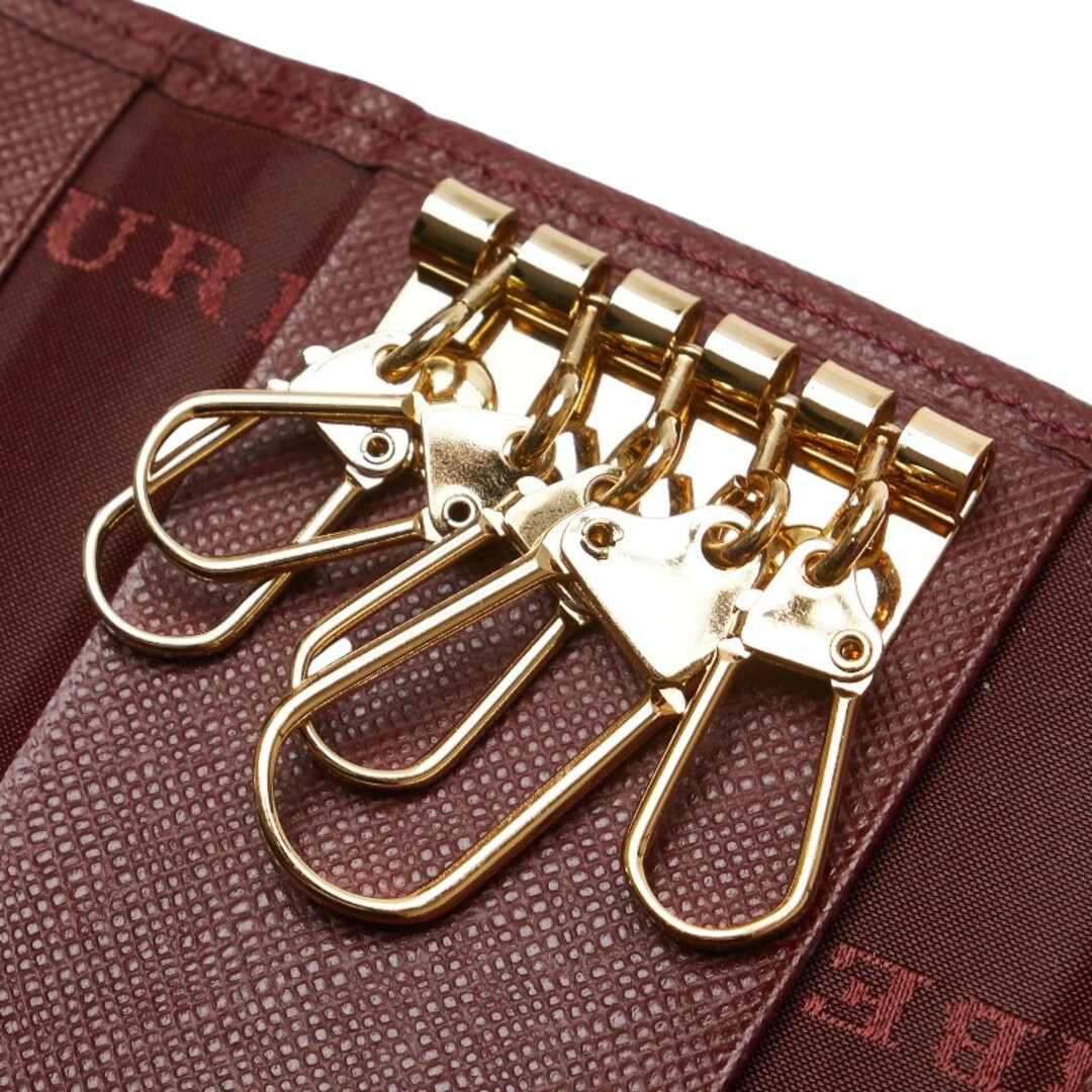 バーバリー ノバチェック 5連 キーケース ナイロン レディース