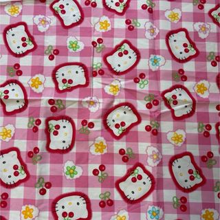 平成 レトロ サンリオ ハローキティ さくらんぼ ベッドカバー 平成