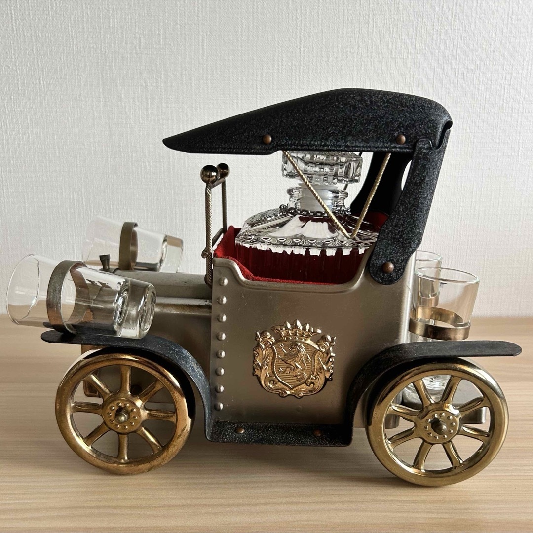 ヴィンテージ クラシックカー ウィスキー デキャンタ オルゴール レア