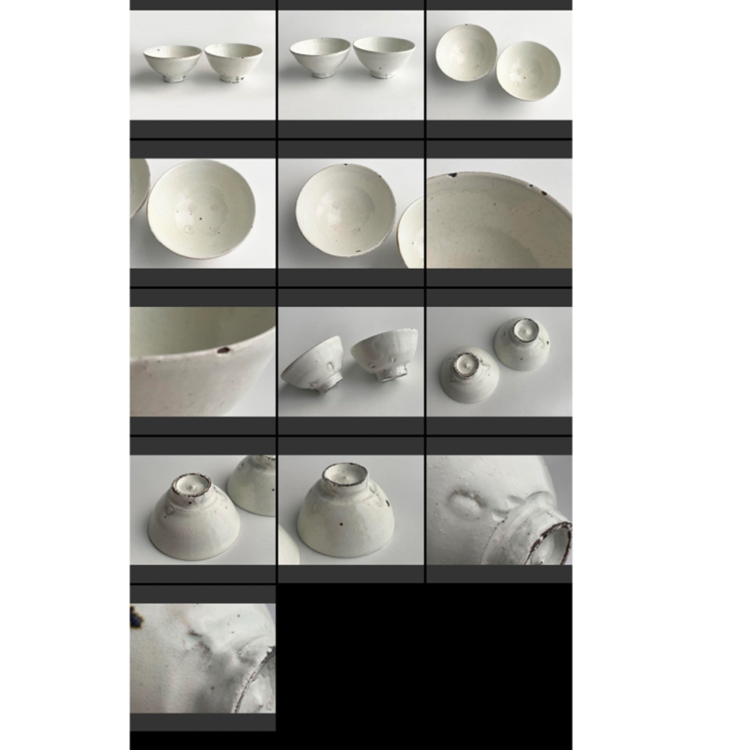 陶芸家 小林東五 粉引 粉吹 小碗 番茶器 汲出 盃 李