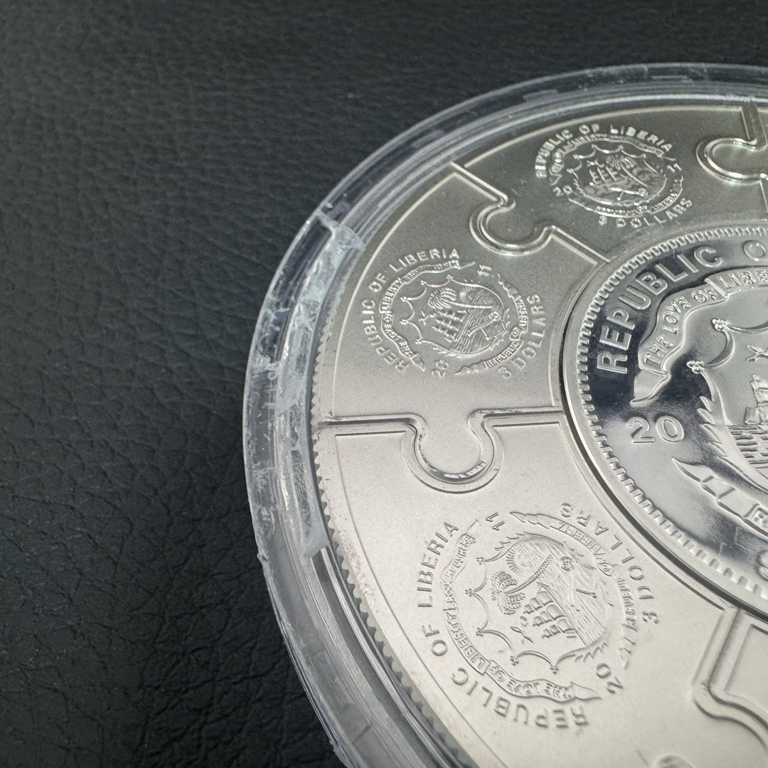 銀貨 使徒ヨハネの福音書 ジグソーパズル型 8枚 プルーフ 5oz 800枚限定