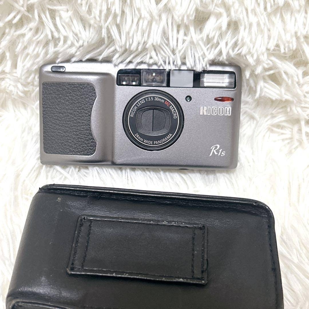 外観極美品】RICOH R1s グレー フィルムカメラ 動作確認済