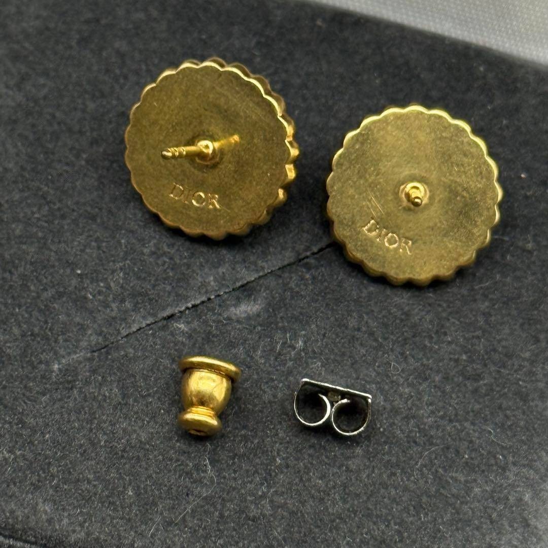 Christian Dior - 美品✨Dior Petit CD Baroque スタッドピアス ピンク
