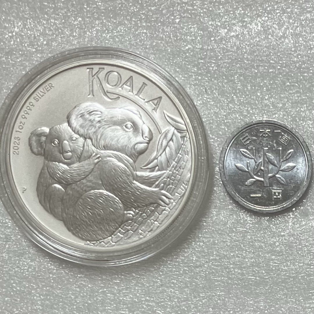 2023 オーストラリア コアラ 1オンス銀貨 カプセル入り やや変色あり