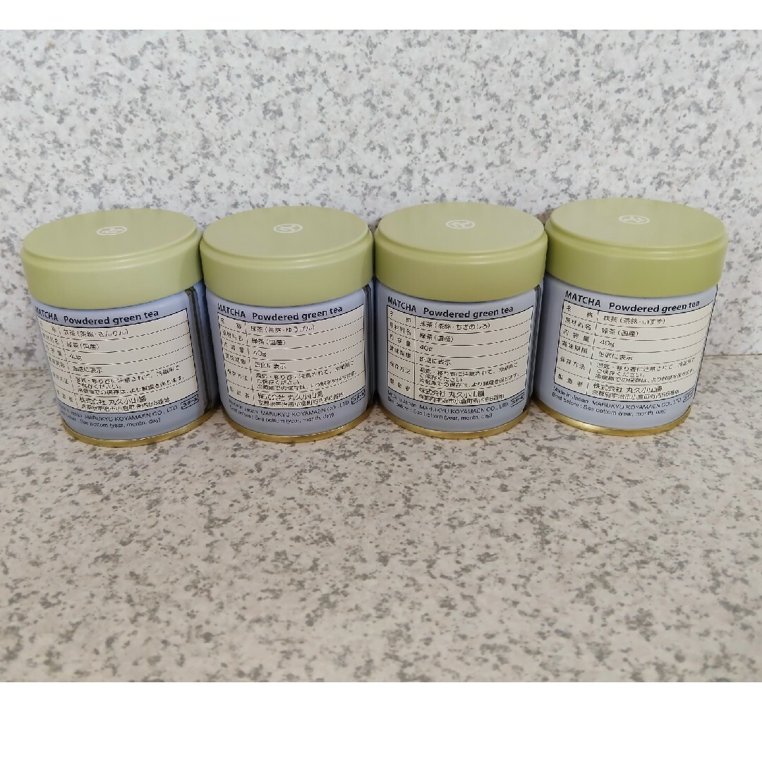 宇治 丸久小山園 抹茶 40g缶4種6缶セット【金輪、又玄、千木の白