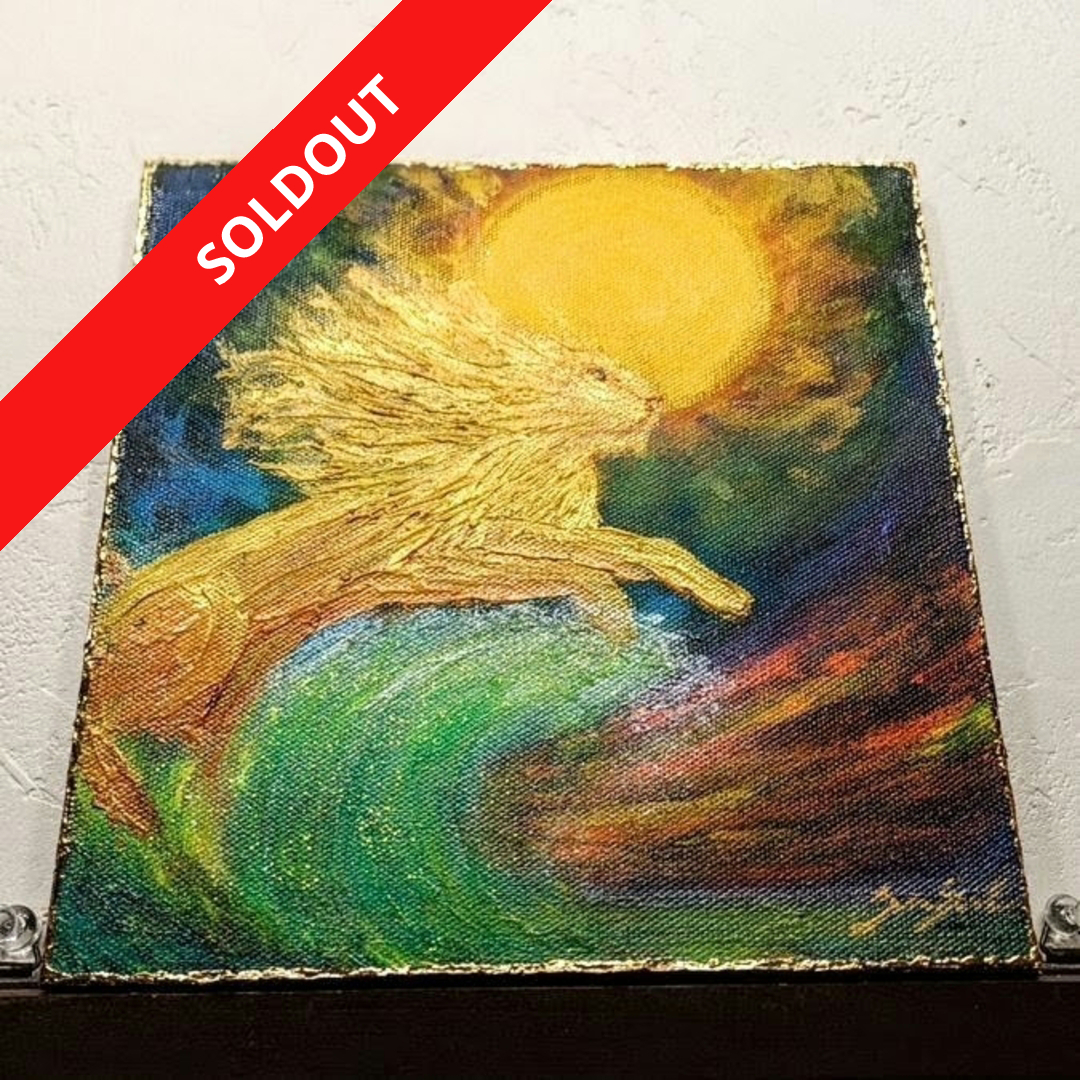 油彩画 芦田芳生 『パンジー』F3サイズ