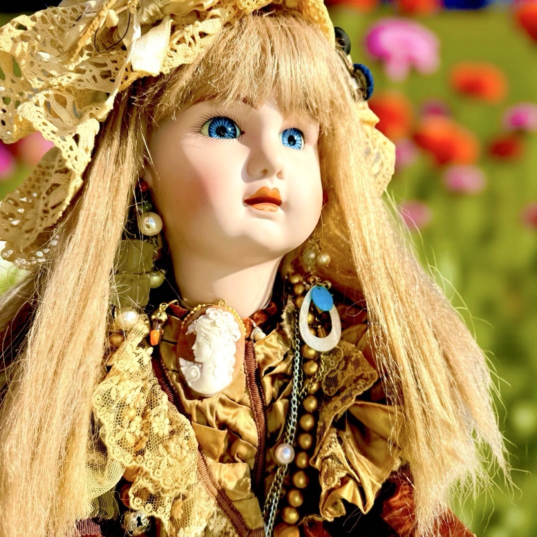 ビスクドール ジュモー フランス リプロ フレンチ プリンセス ドレス ボネ