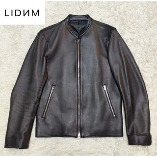 LIDNM - 【良品】リドム シングルライダースジャケット L ラムレザー