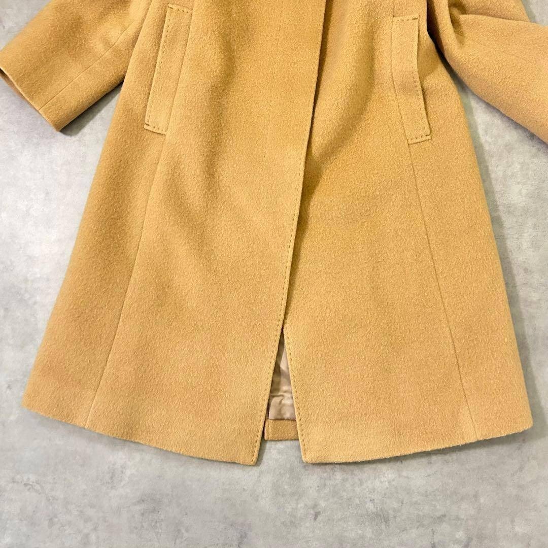 23区】アンゴラ混 キャメル系ロングコート 36 / S相当 23区】アンゴラ