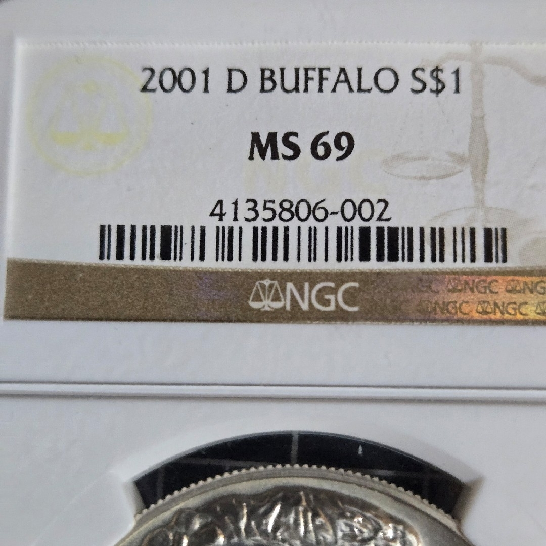 2001 D Buffalo $1 MS 69 バッファロー 銀貨 アメリカ