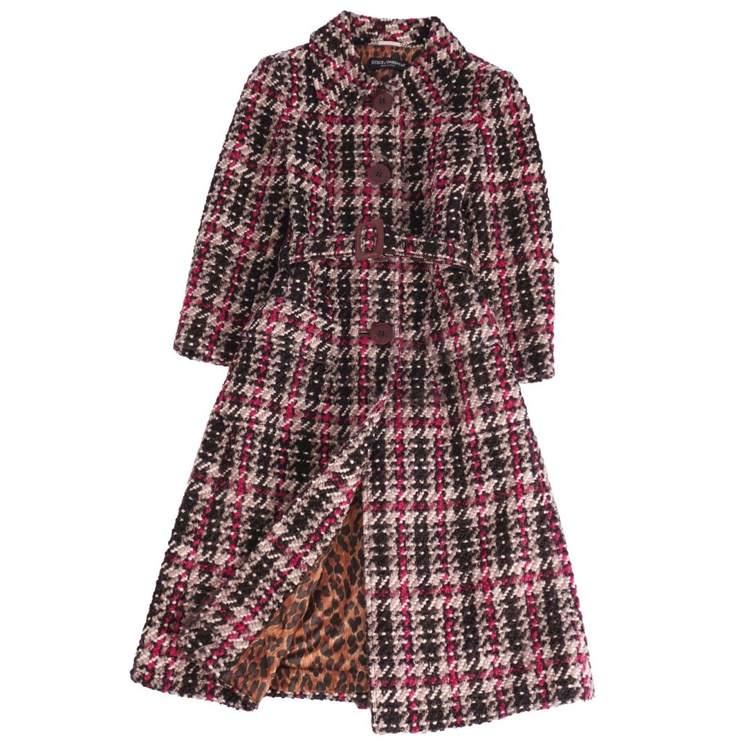 DOLCE&GABBANA 花柄刺繍 赤 コート DOLCE&GABBANA 花柄刺繍 赤 コート