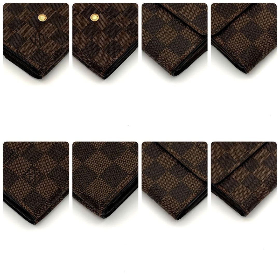 ルイヴィトン 折財布 ダミエ エベヌ ポルトフォイユ エリーズ 2221