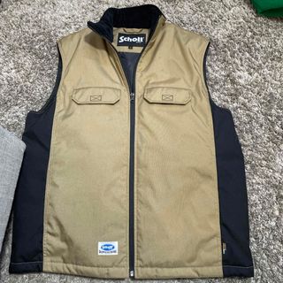 schott - Schott（ショット） クルミボタン スウェードベスト メンズ