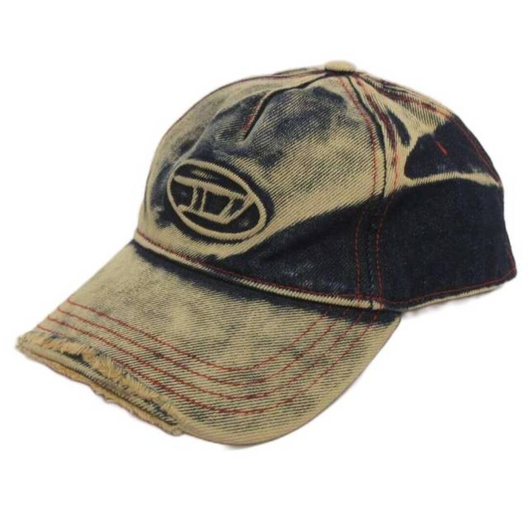 ディーゼル ベースボールキャップ ダメージ加工 デニム ネイビー系 2