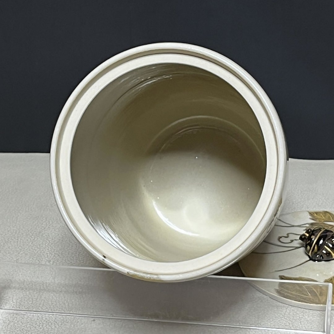 丹山窯 小峠葛芳 蔦之絵 細水指 共箱 水指