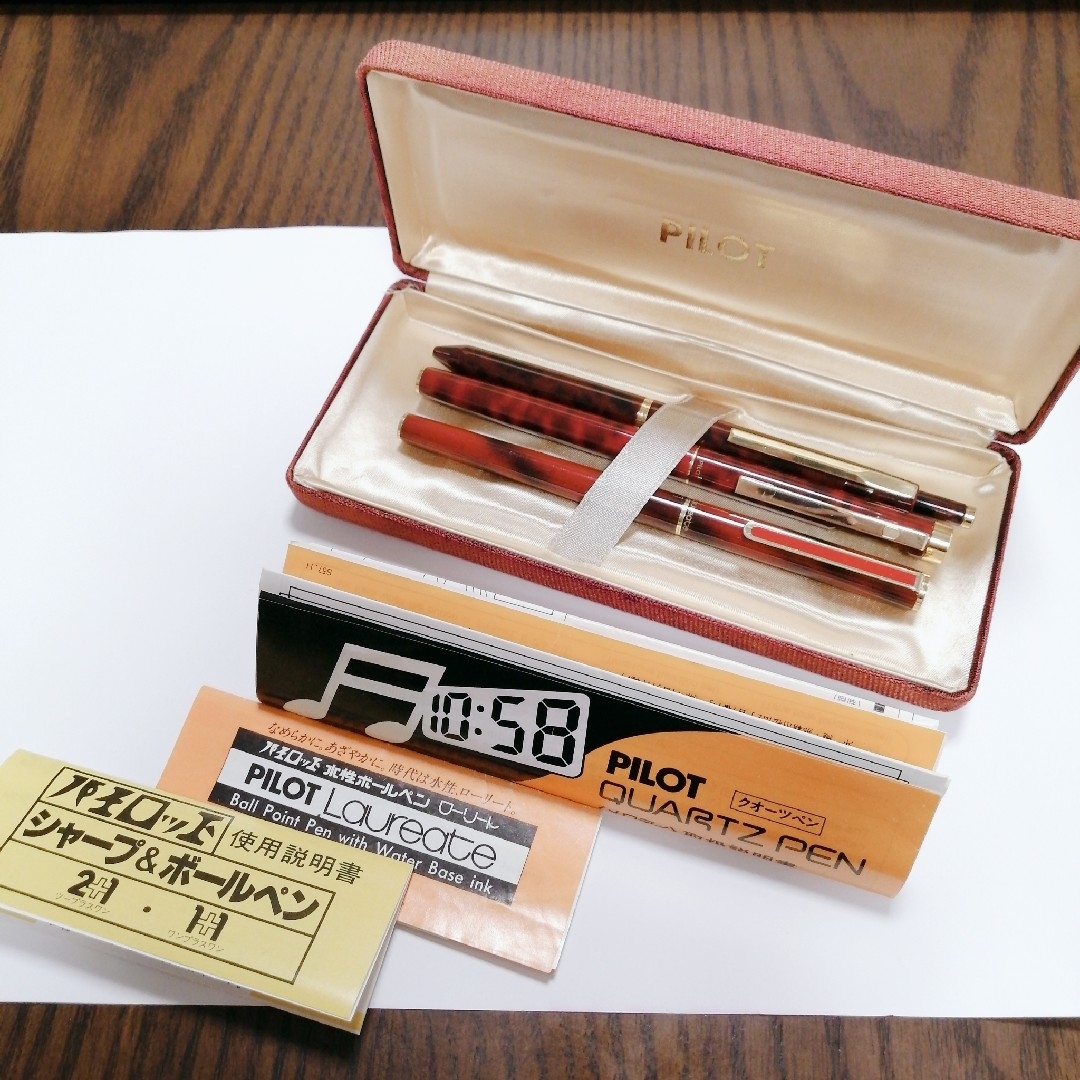 PILOT - ○希少 廃盤 PILOT クォーツペン ローリート 昭和レトロ