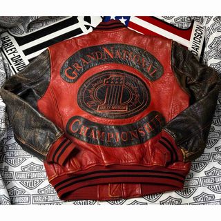Harley Davidson（ライダースジャケット ・ レッド/赤色系）のフリマ