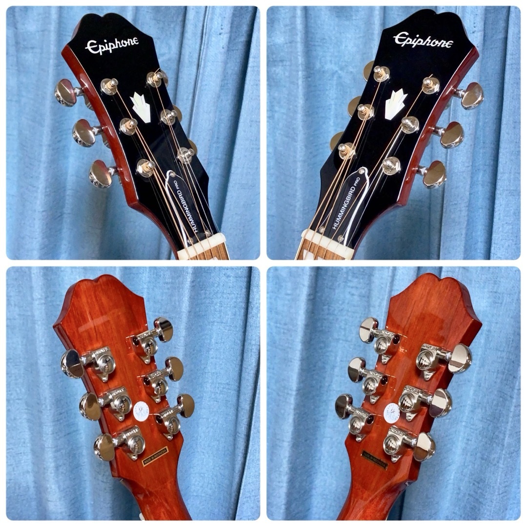 牛骨☆エレアコ】Epiphone☆ハミングバード！【弾き易く調整☆新品の弦】