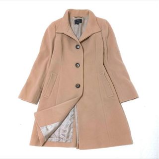 aiaiモンキー 23区 カシミア混チェスターコート オフホワイト 40 23区