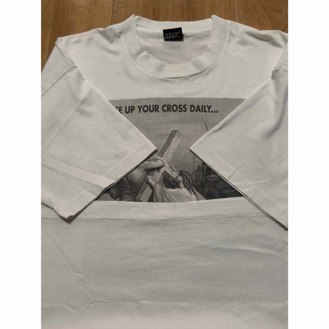 希少90sジーザス キリストアートフォト ヴィンテージTシャツXXL レア