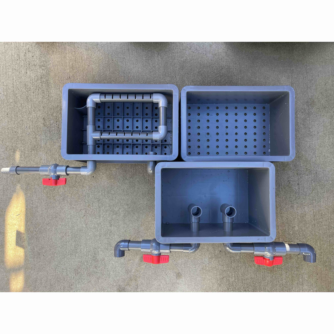 水槽池用フィルター外部式濾過器装置25W水中ポンプ 濾過材2段