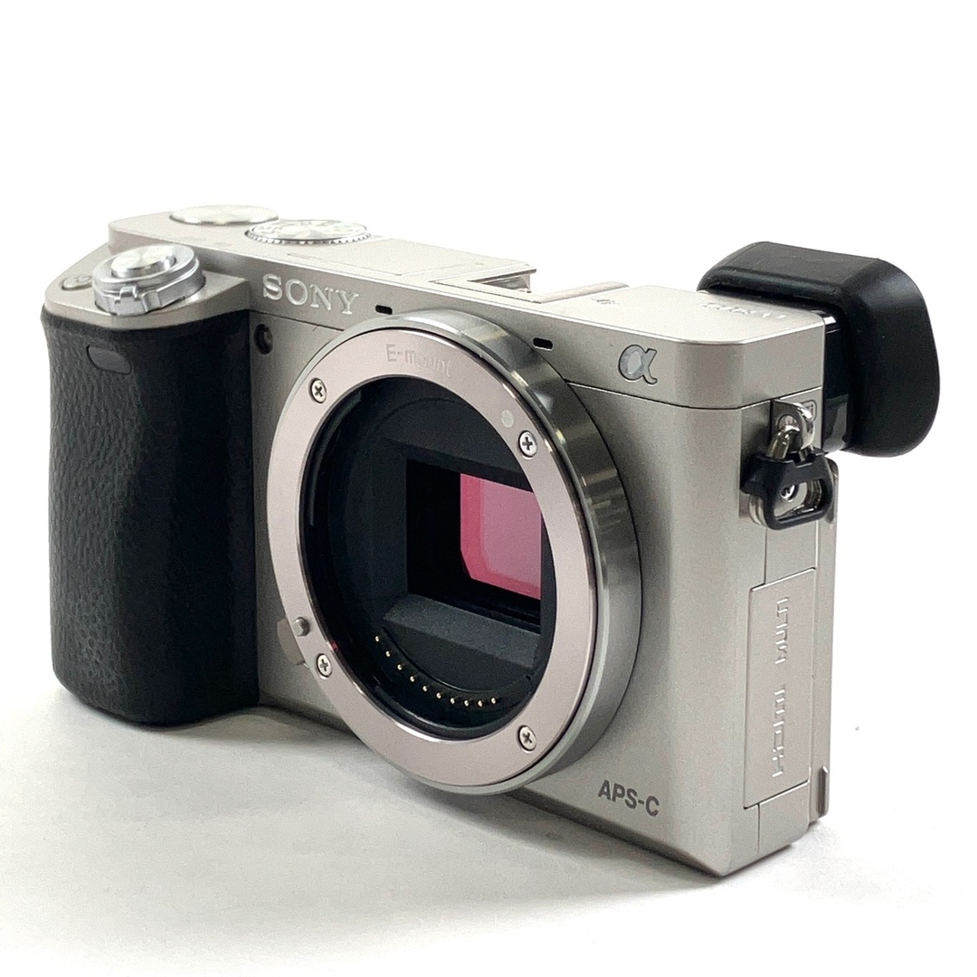 ソニー α6000 パワーズームレンズキット ILCE-6000L S シルバー 中古