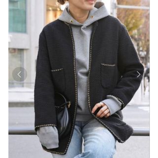 DEUXIEME CLASSE - Deuxieme Classe ネップツイード ハーフコートの