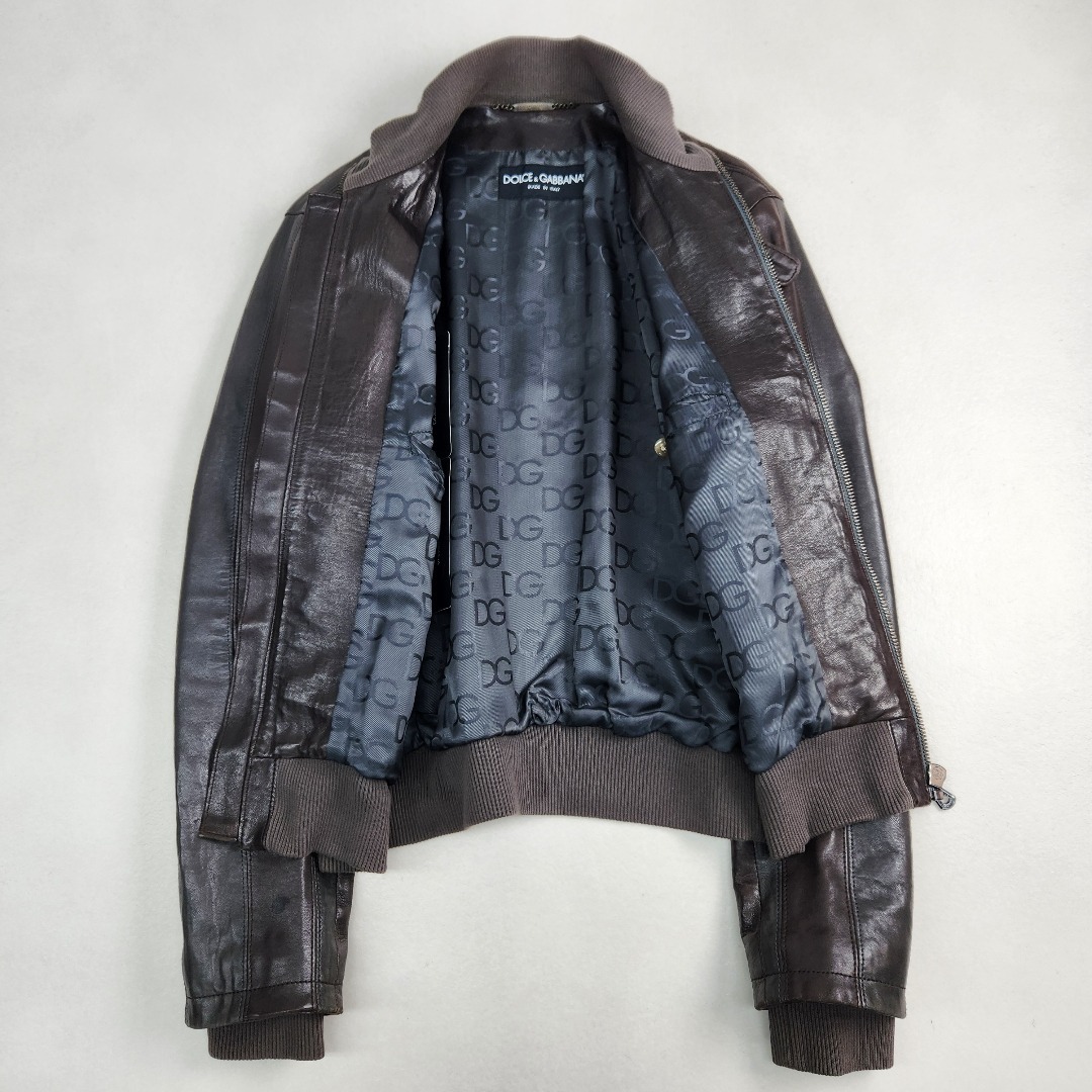 DOLCE&GABBANA - Dolce＆Gabbana レザージャケット・ライダース タグ
