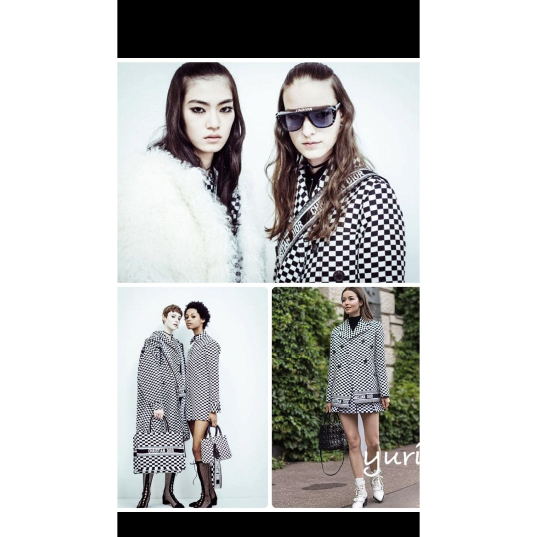 Christian Dior - Christian Dior チェック柄ジャケット ショート