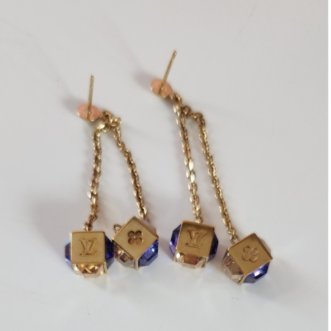 ルイヴィトン ブックルドレイユ パンダンギャンブル ピアス 元箱 LOUIS