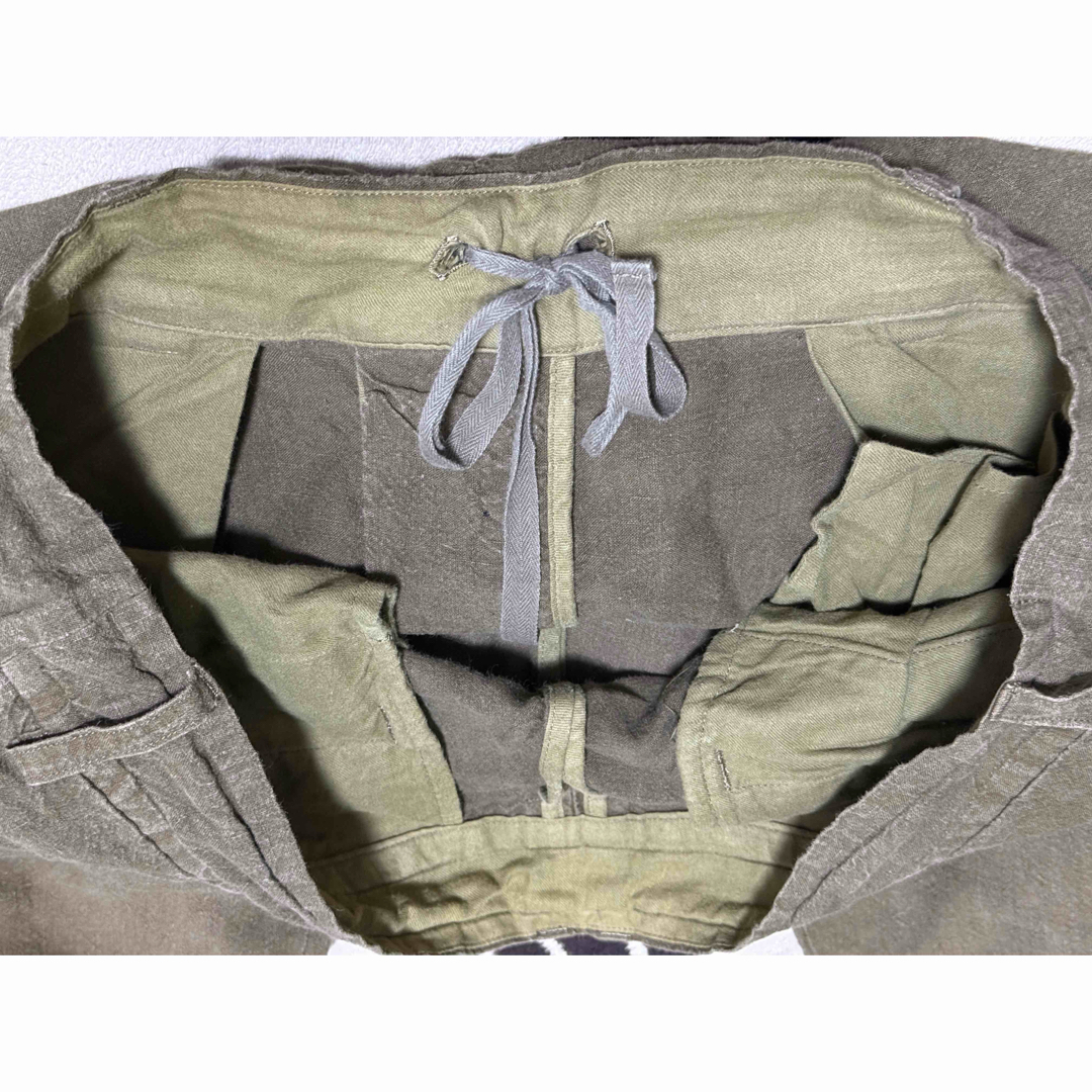 nest Robe CONFECTブラウンリネンボタンファスナータイプチノパン nest